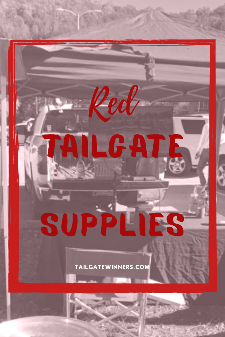 Red Tailgating Supplies