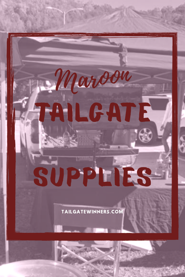 Maroon Tailgating Supplies