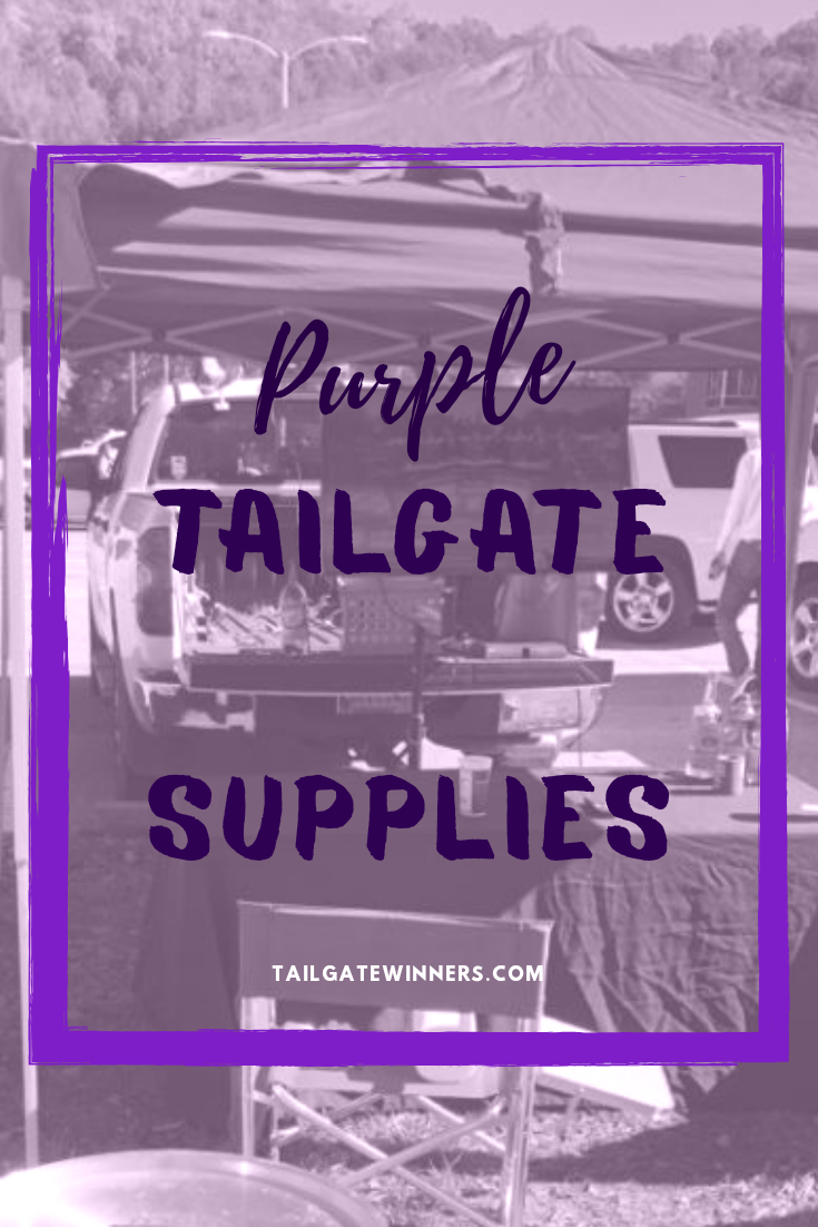 Purple Tailgating Supplies